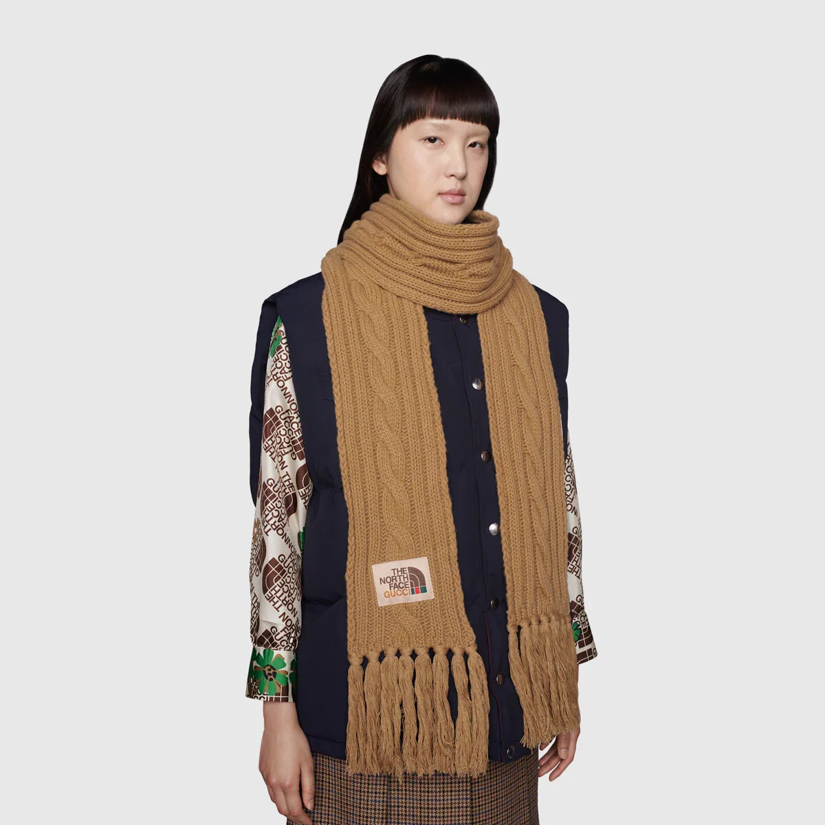 The North Face x Gucci wool scarf - 3