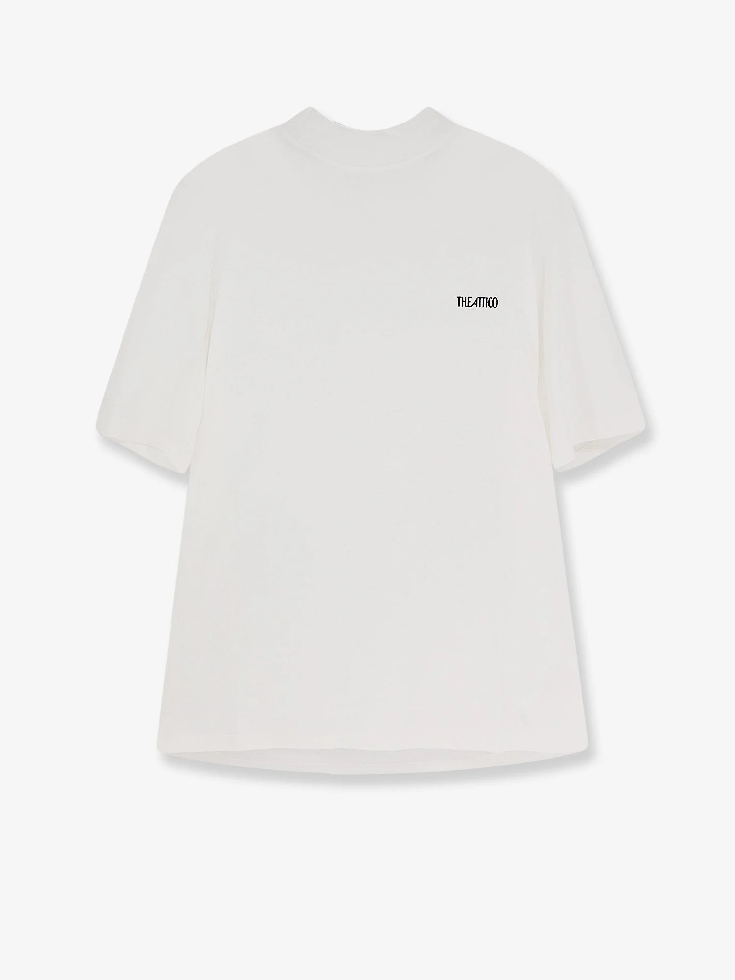 The Attico Cotton T-Shirt With Embroidered Logo - 1