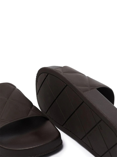 Bottega Veneta intrecciato-effect slides outlook