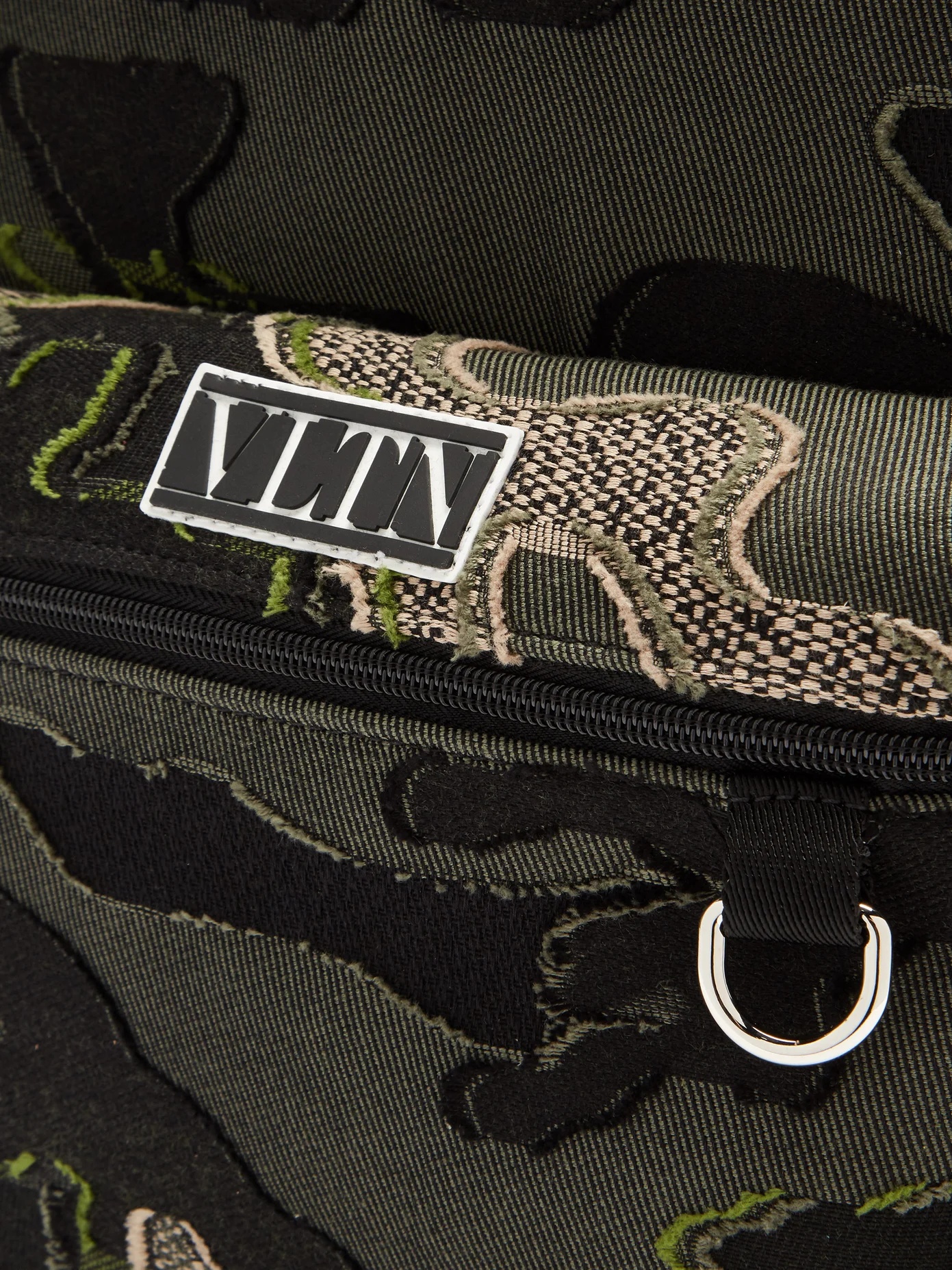 Logo-patch fil-coupé camouflage-jacquard backpack - 6