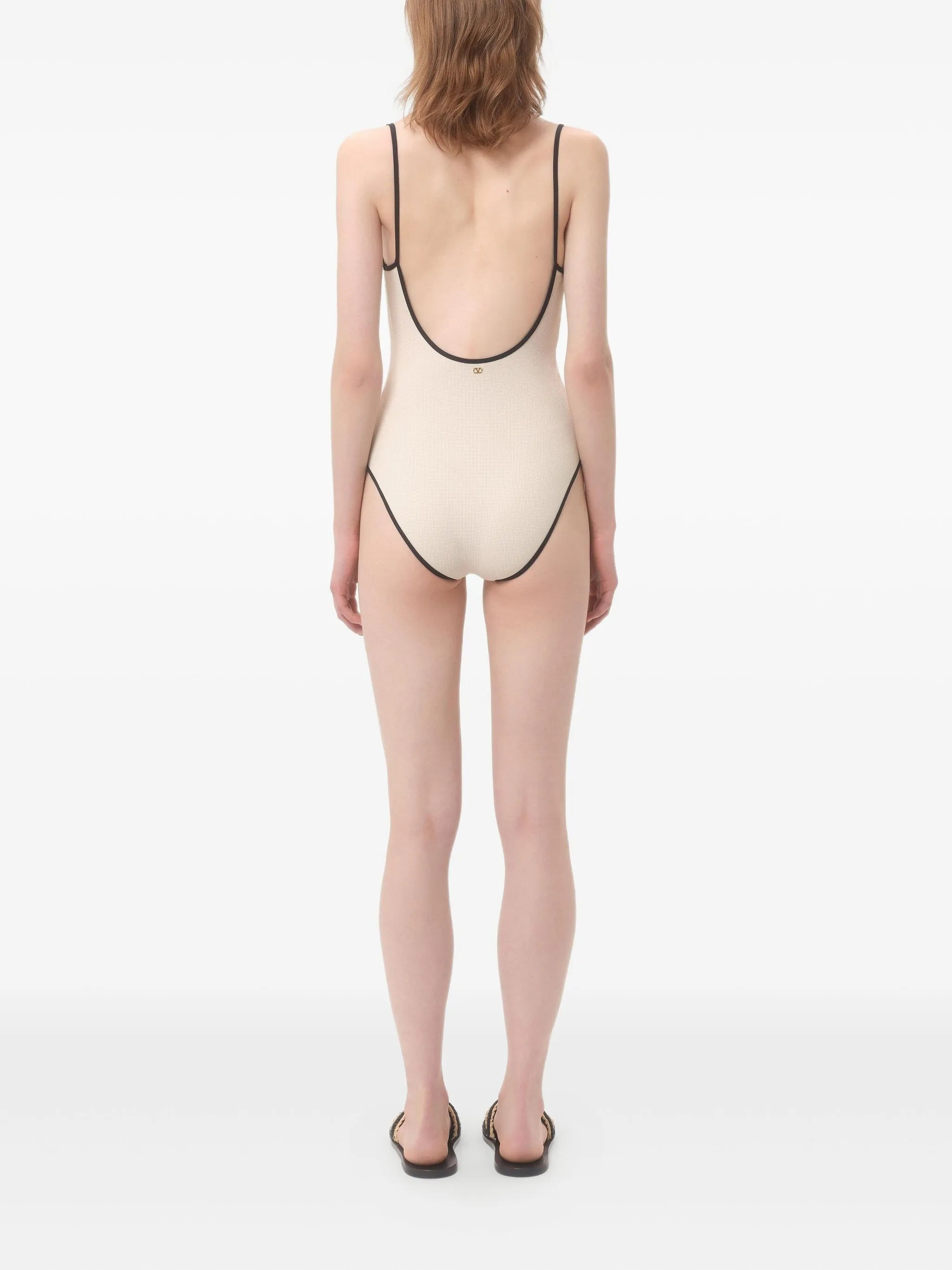 logo-print swim suit - 4