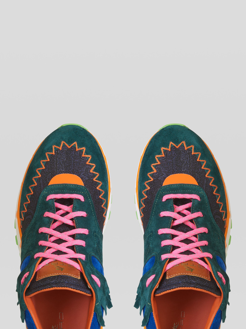 Etro EARTHBEAT MULTICOLOUR SNEAKER WITH PAISLEY PRINT outlook