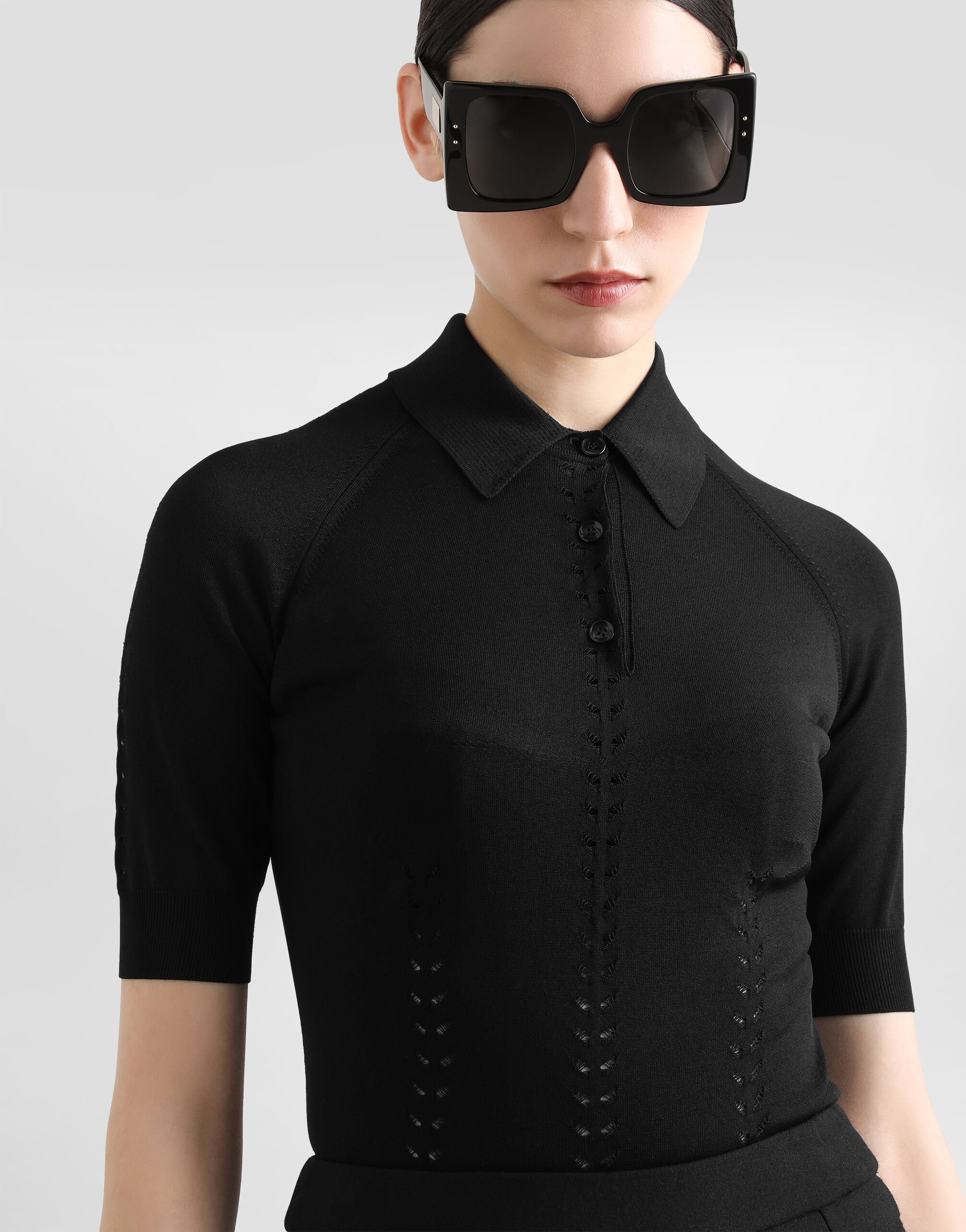 Viscose polo-shirt - 4