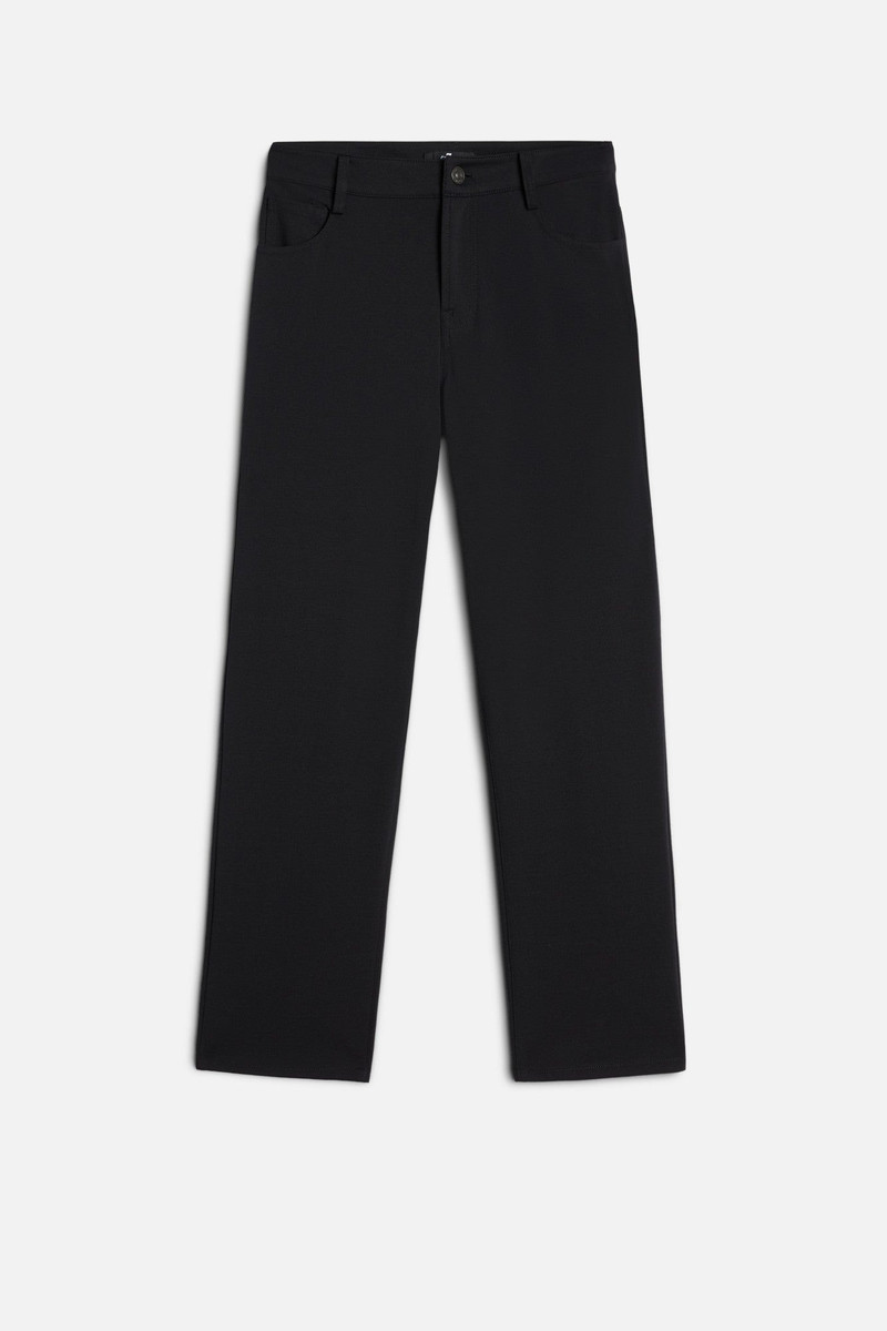 Luxe Performance Knit Calie Straight Ankle in Black 1