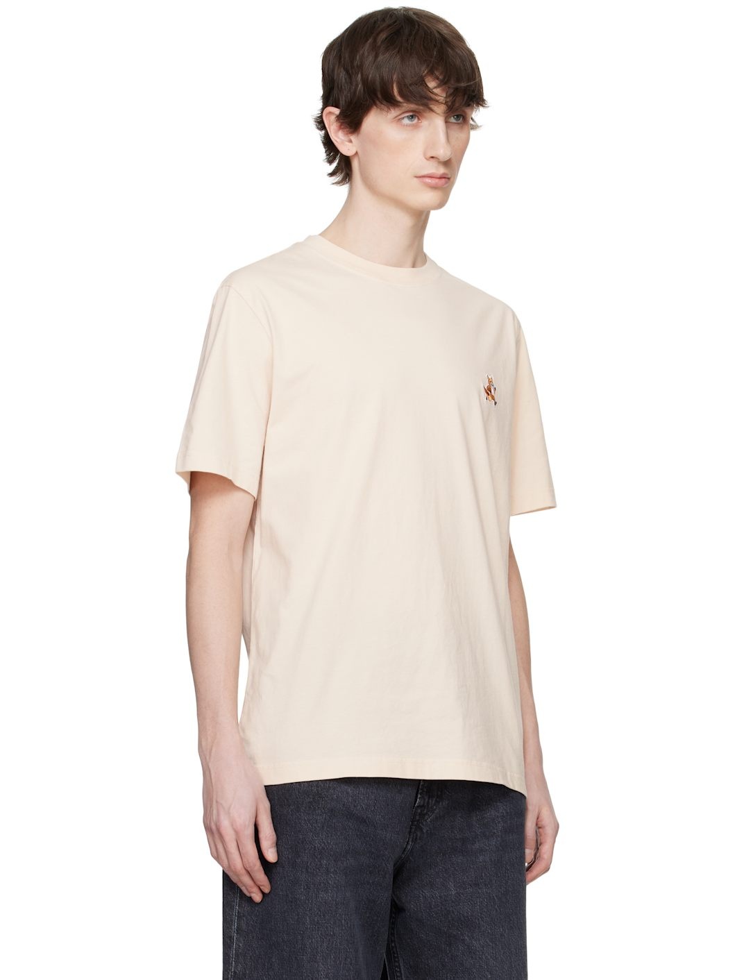 Beige Speedy Fox Patch Comfort T-shirt - 2