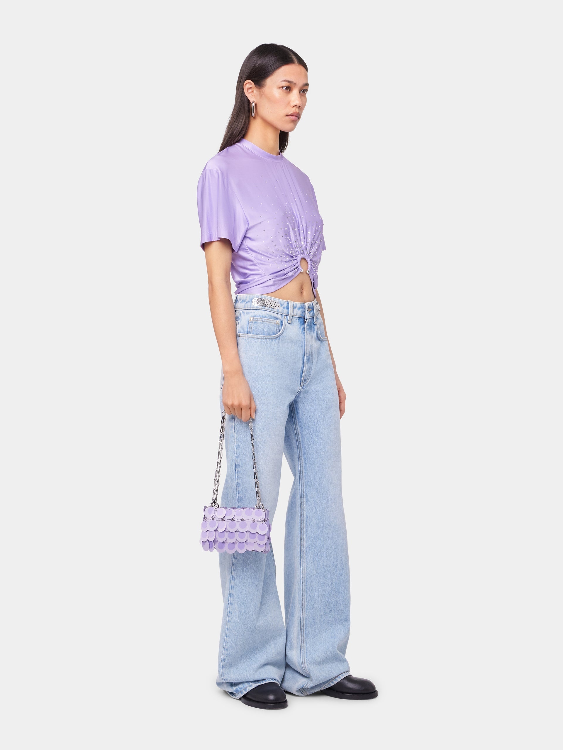 LAVENDER PIERCING TEE-SHIRT IN JERSEY - 3