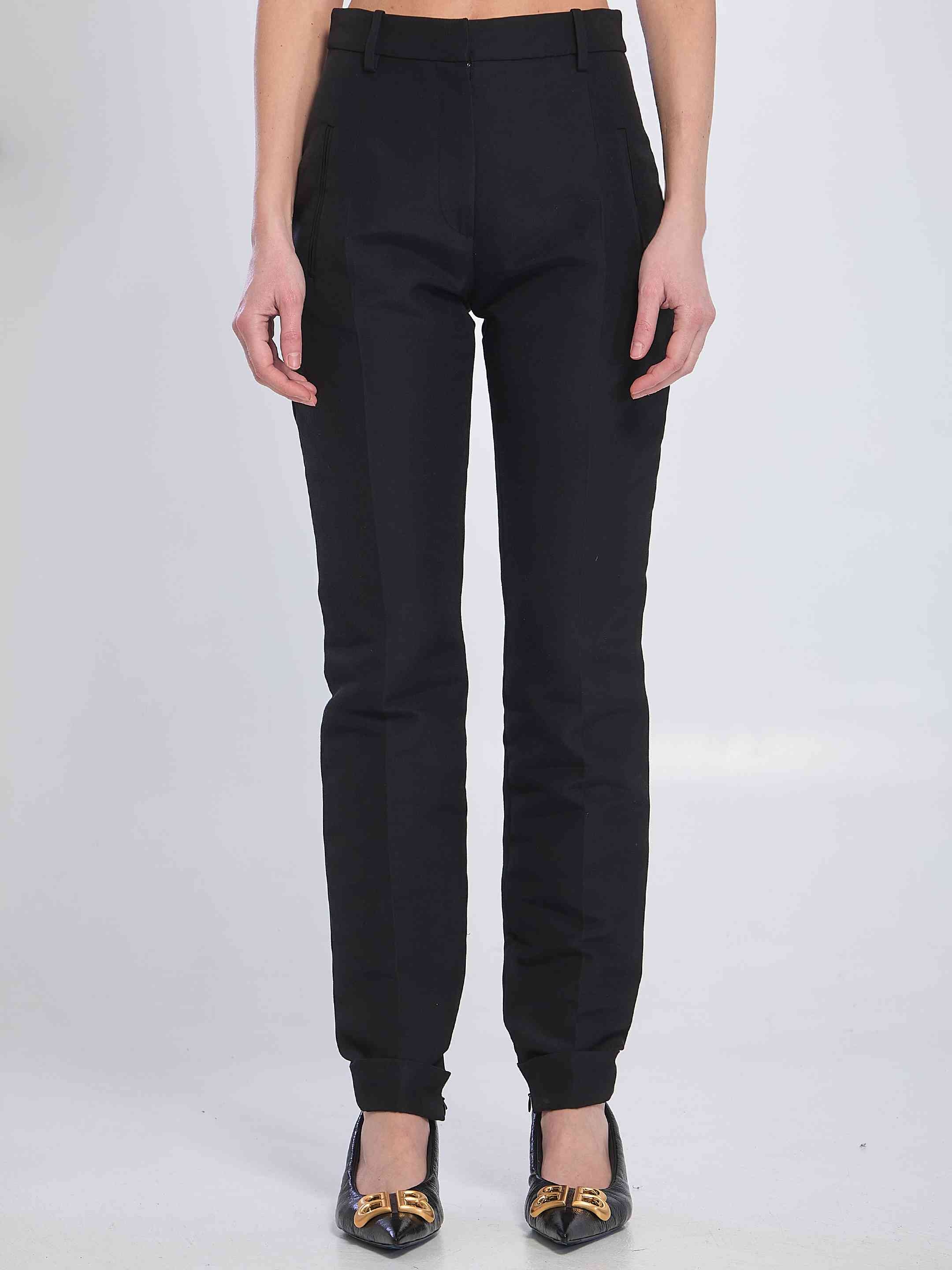 Balenciaga Women Black Trousers - 1