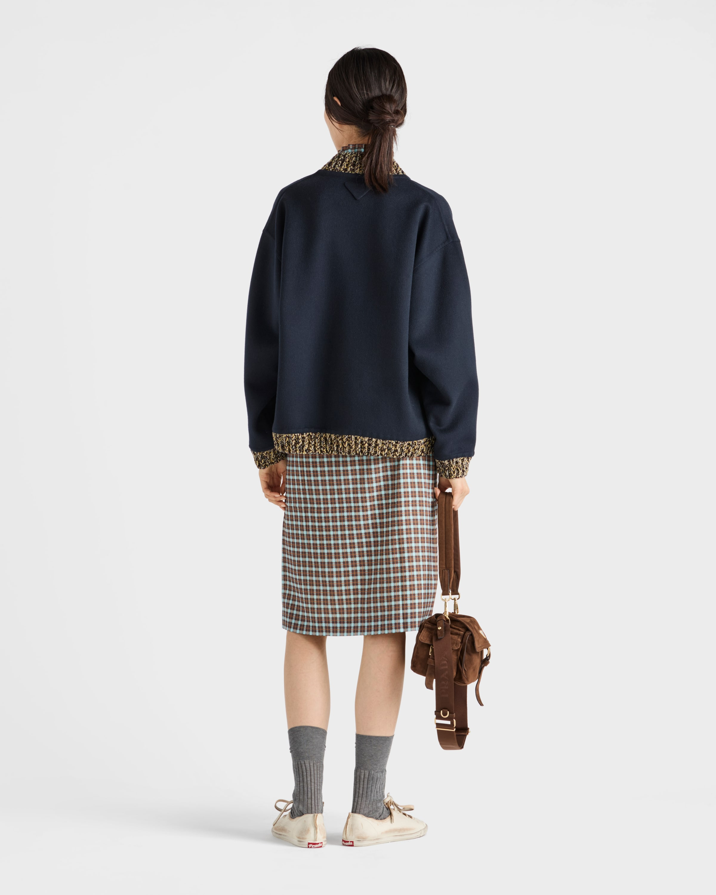 Double cashmere and wool bomber jacket - 5