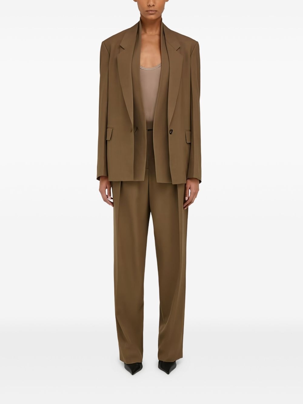 pleat-front tailored trousers - 2