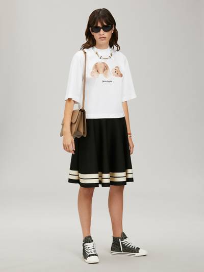 Palm Angels BEAR CROPPED WHITE T-SHIRT outlook