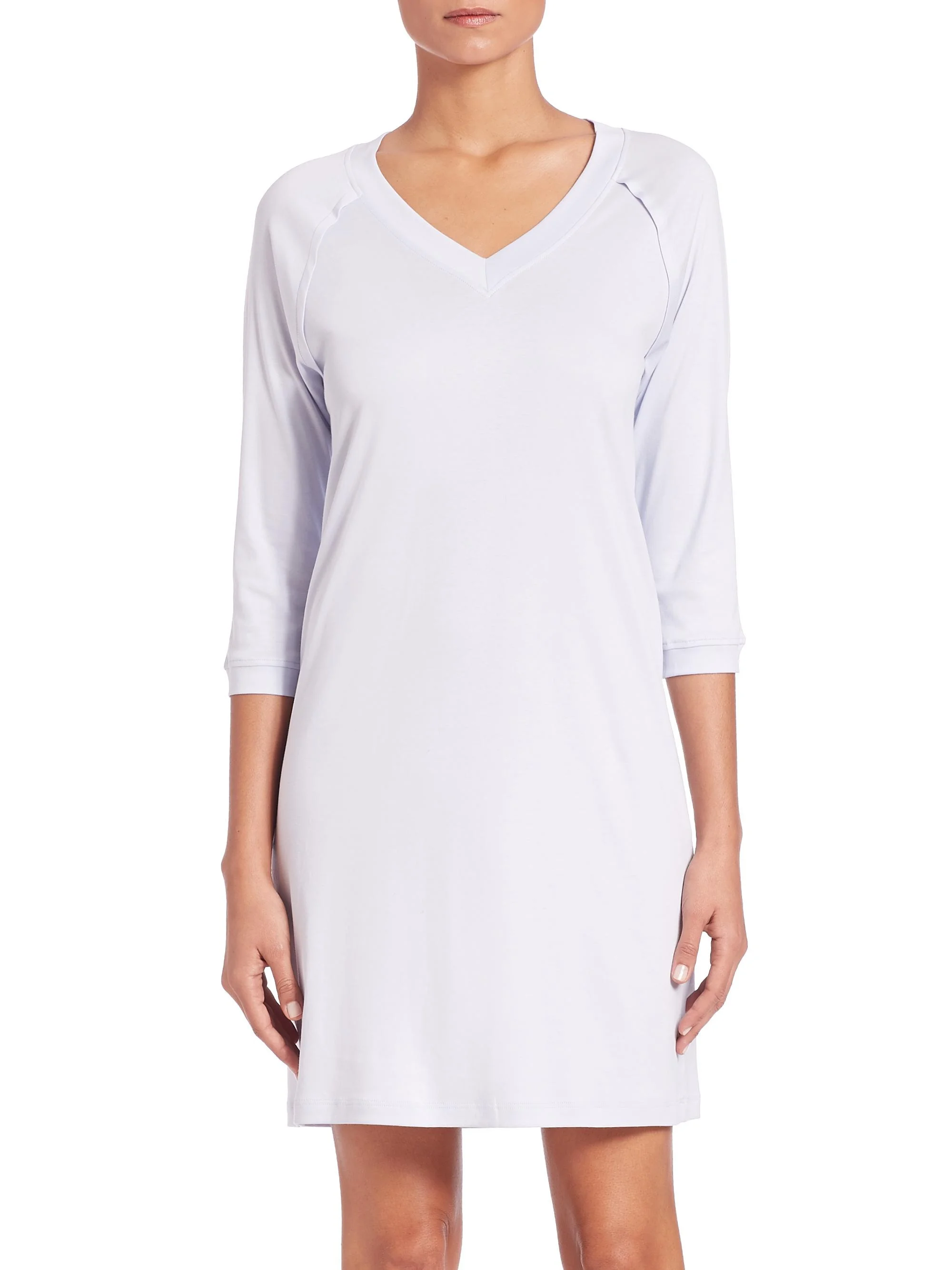 Women's Pure Essence Three-Quarter Sleeve Gown - Blue Glow - 1
