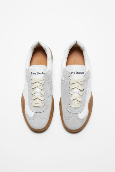Acne Studios Lace-up sneakers - White/brown outlook