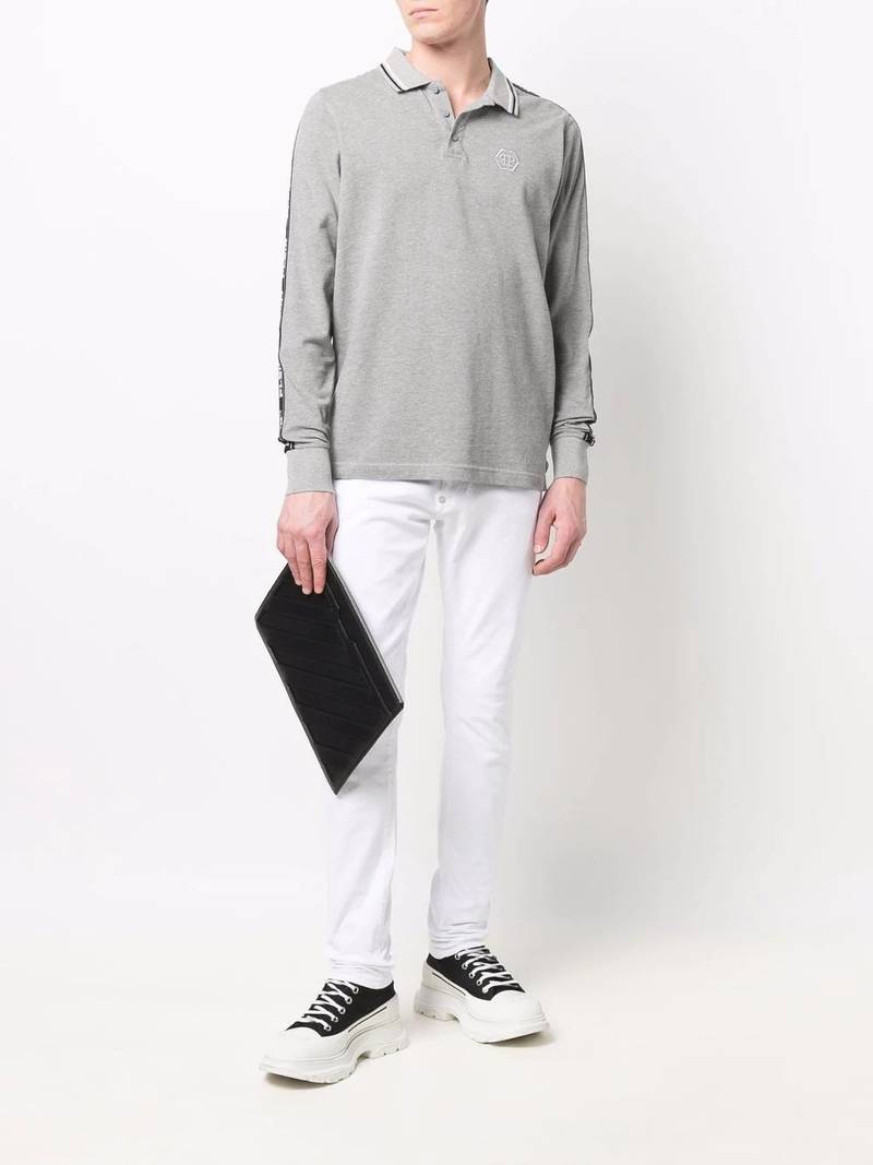 PHILIPP PLEIN logo slim-fit jeans outlook