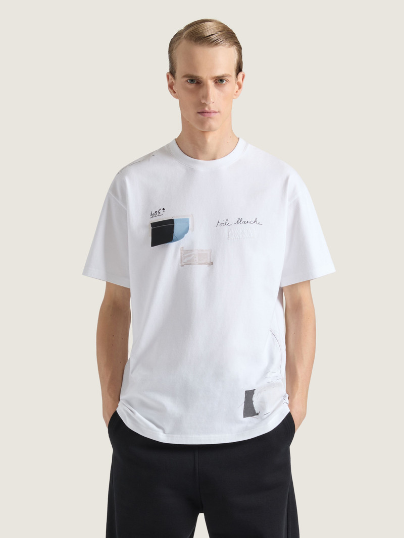 Givenchy T-SHIRT IN COTTON WITH TROMPE L'ŒIL PATTERN outlook