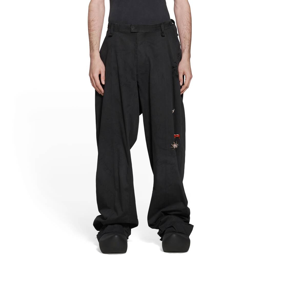 Goth Tailored Pants in Black - 5