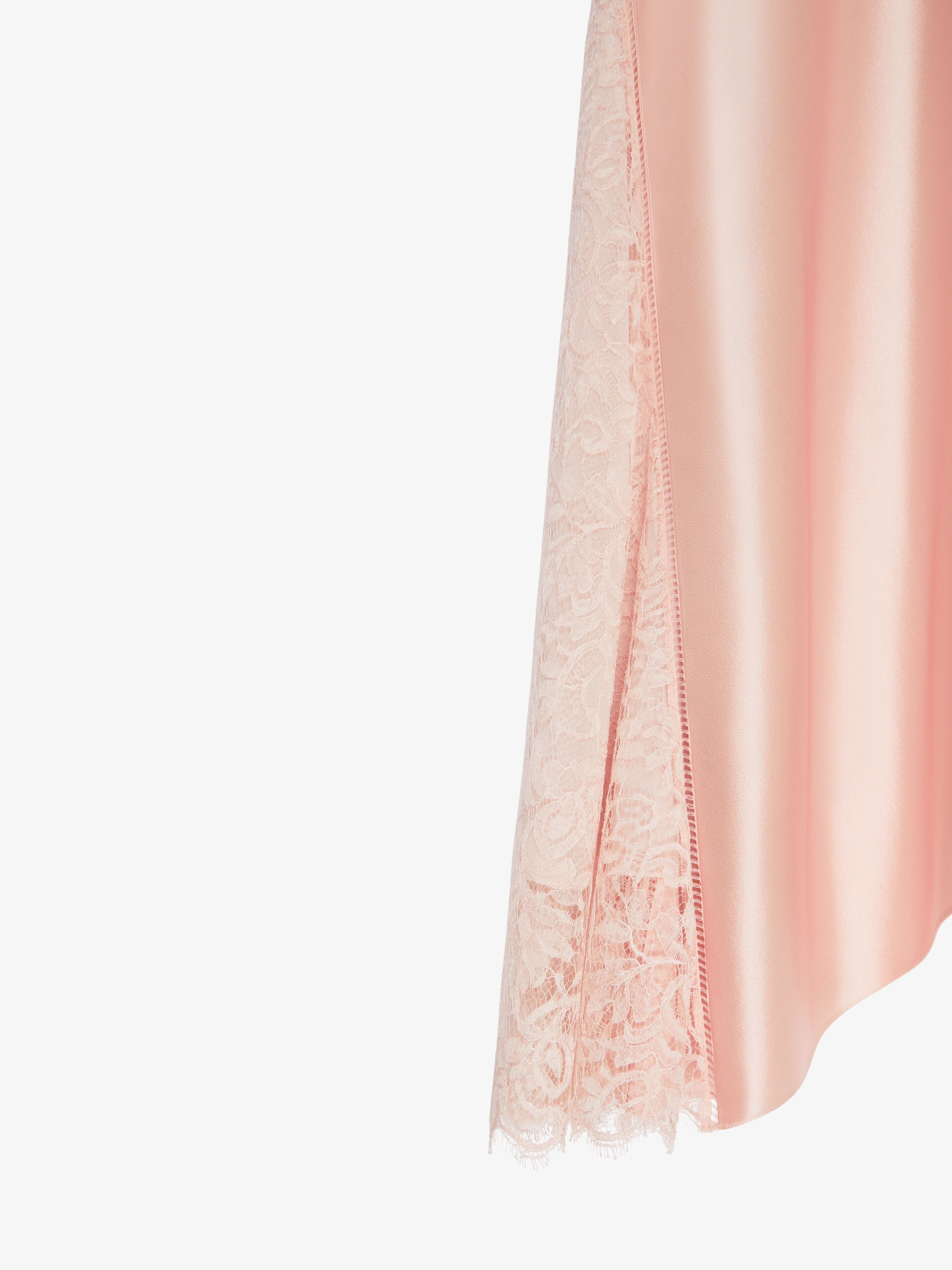 SKIRT IN SATIN AND LACE - 5