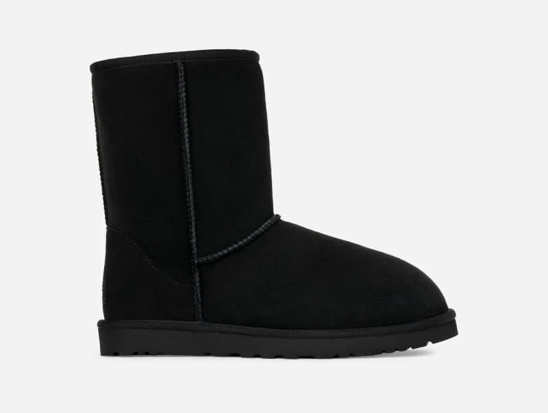 ® Men's Classic Short Sheepskin Classic Boots in Black/ - 1
