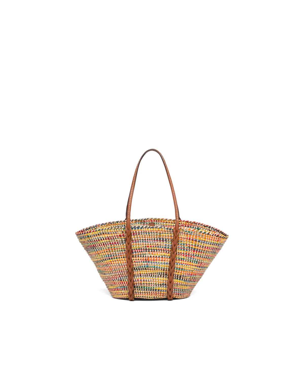 Straw and Leather Tote - 4