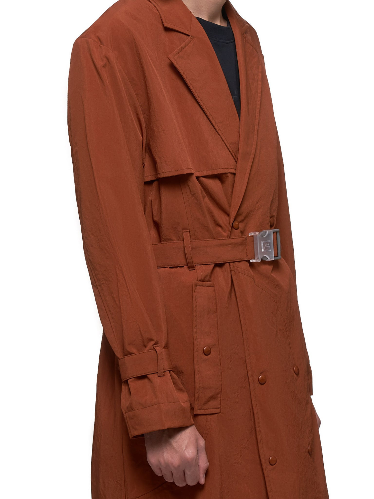 Nylon Trench Coat - 5