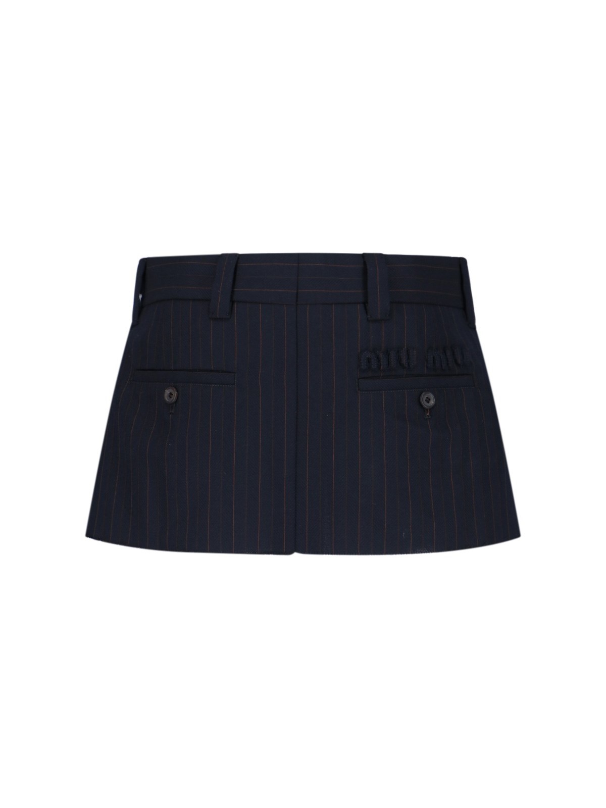 PINSTRIPE MINI SKIRT - 2