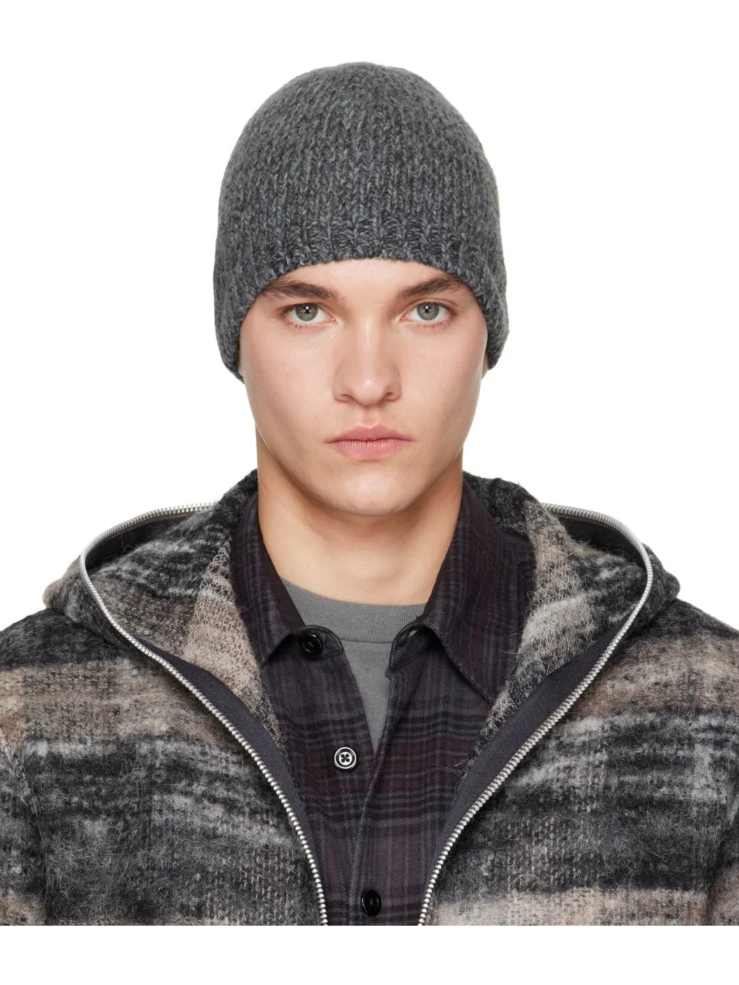 Gray Classic Beanie - 1