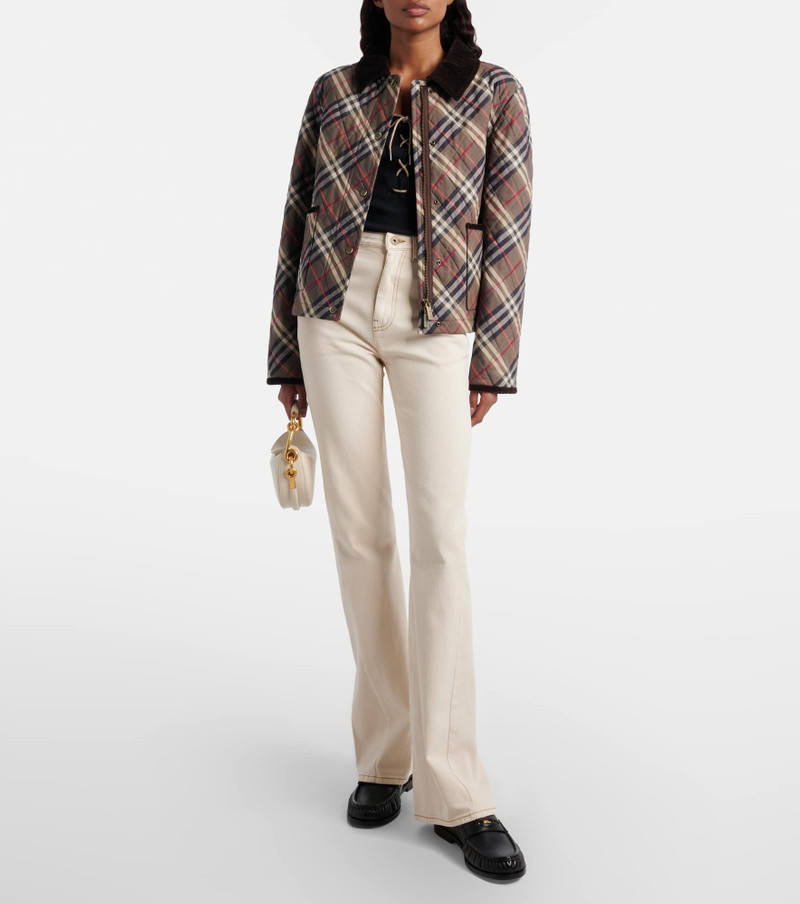 Burberry Embroidered flared jeans outlook