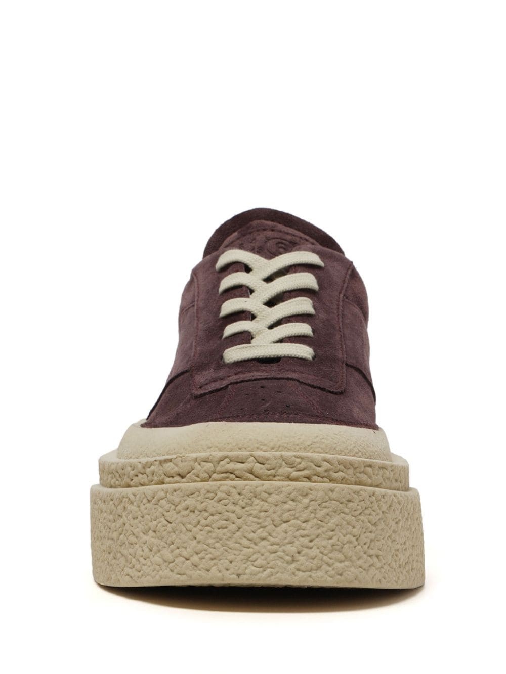 low-top suede sneakers - 3