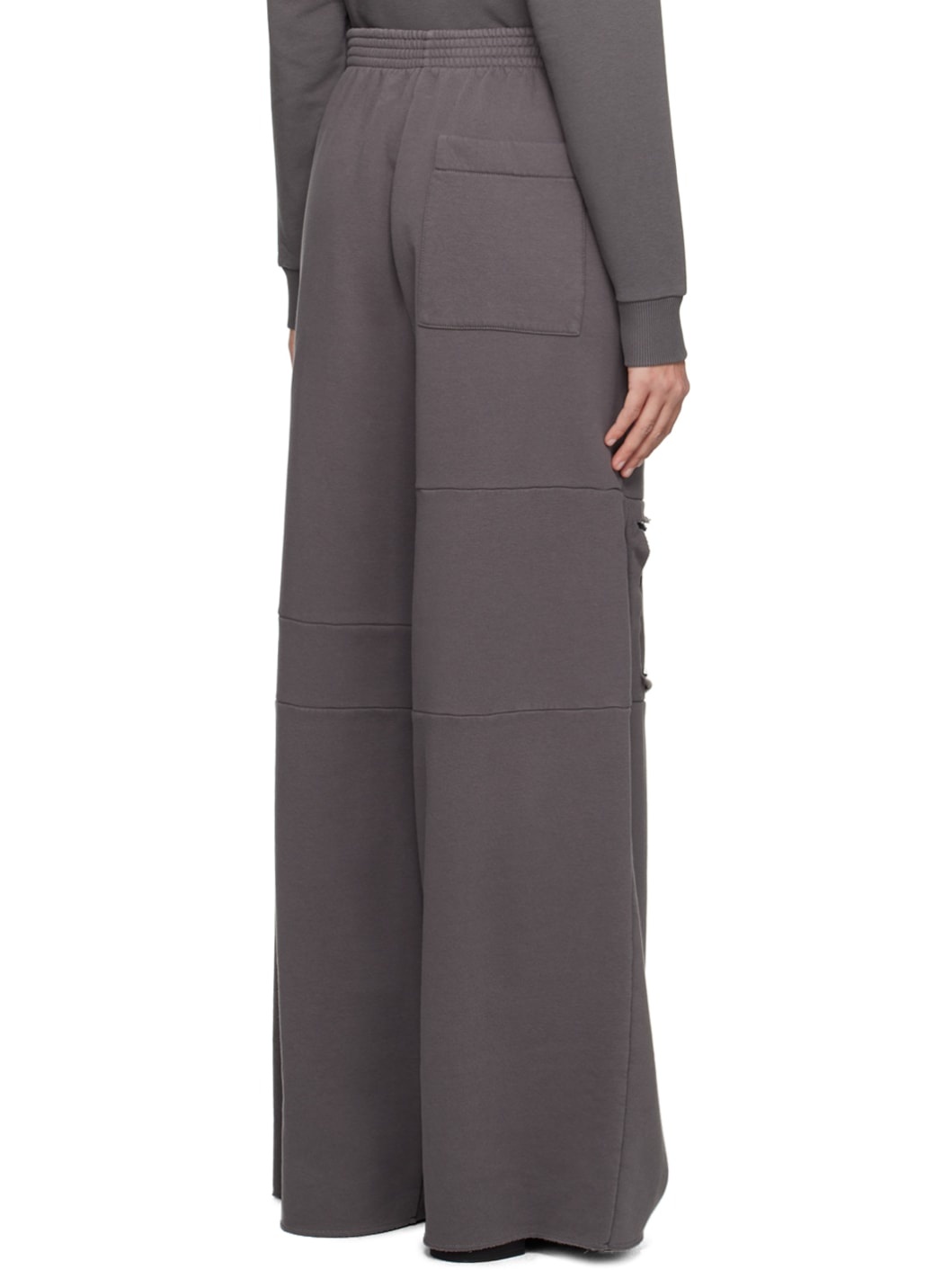 Gray Distressed Lounge Pants - 3