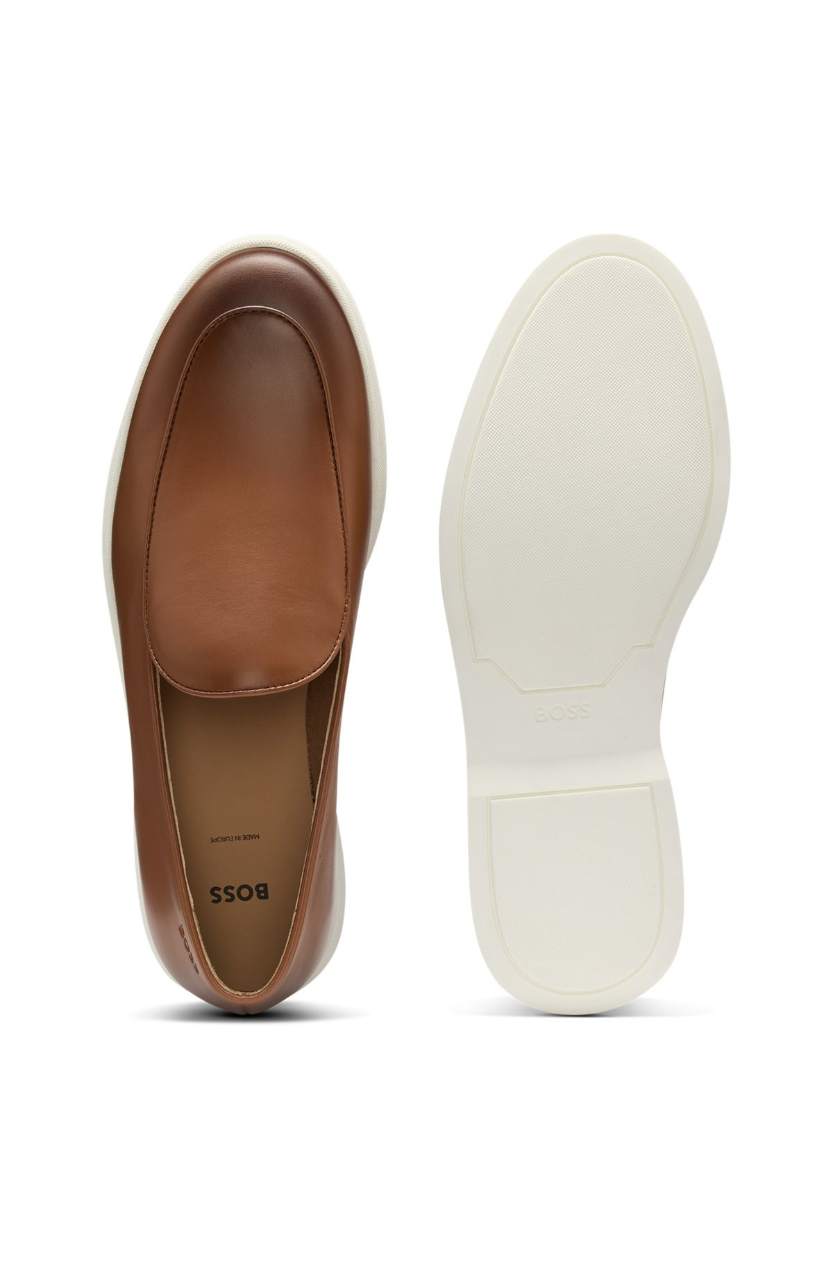 NAPPA-LEATHER LOAFERS WITH CONTRAST OUTSOLE - 3