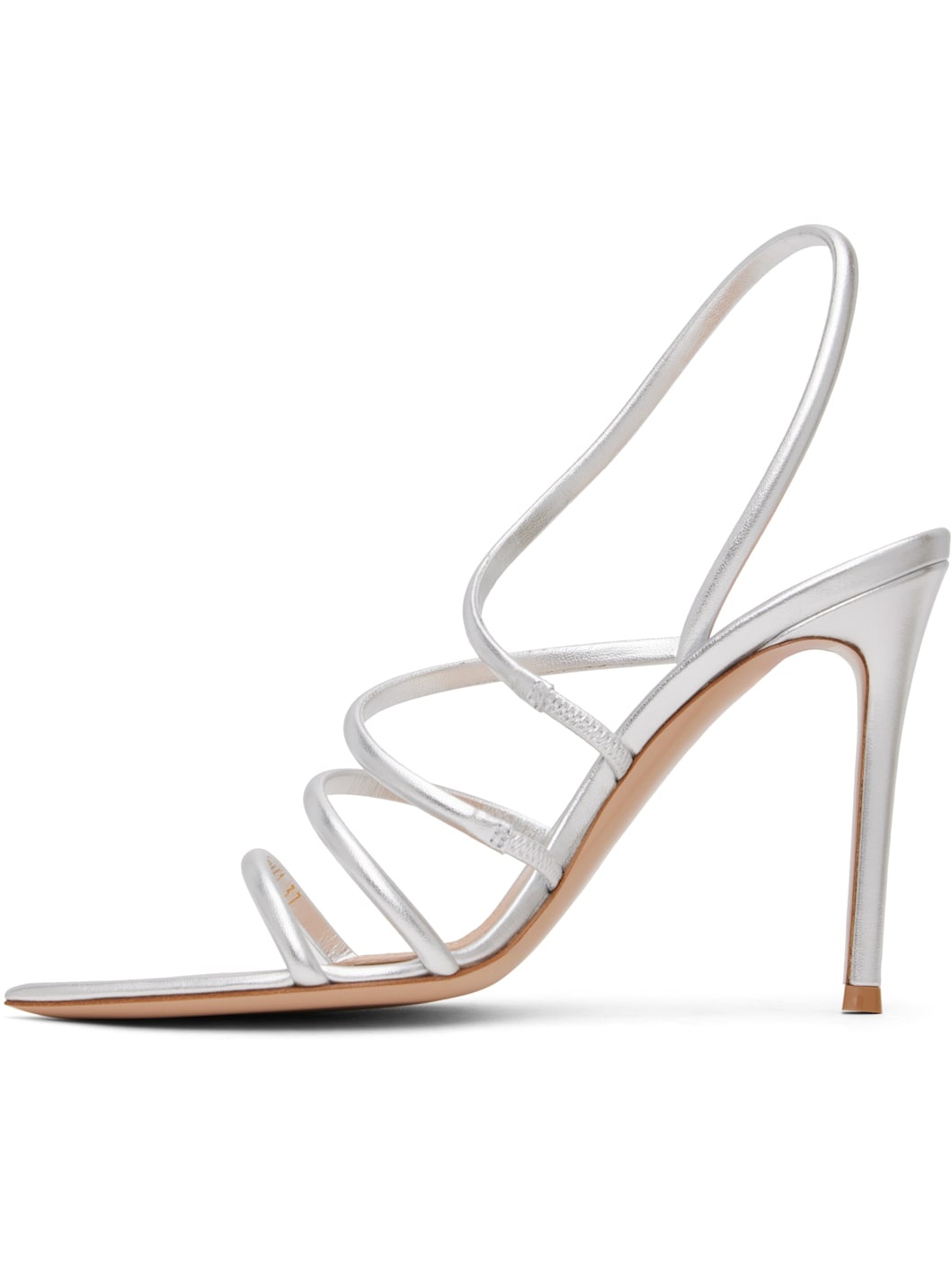 Silver Ettie Heeled Sandals - 3