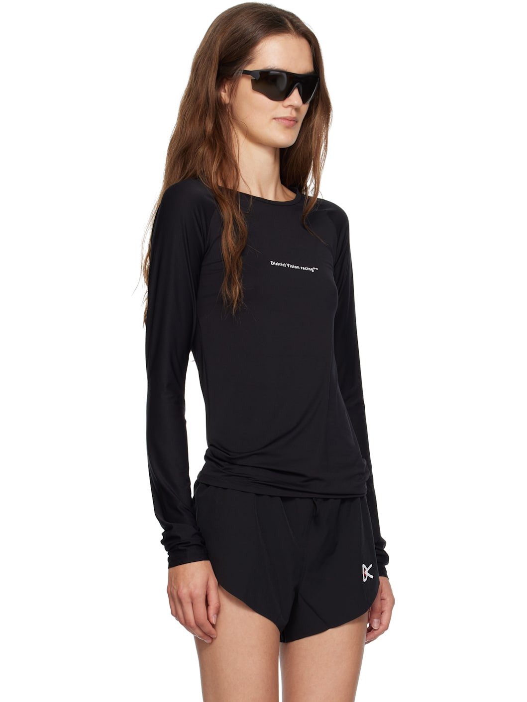 Black Aloe Long Sleeve Fitted Sport T-shirt - 2