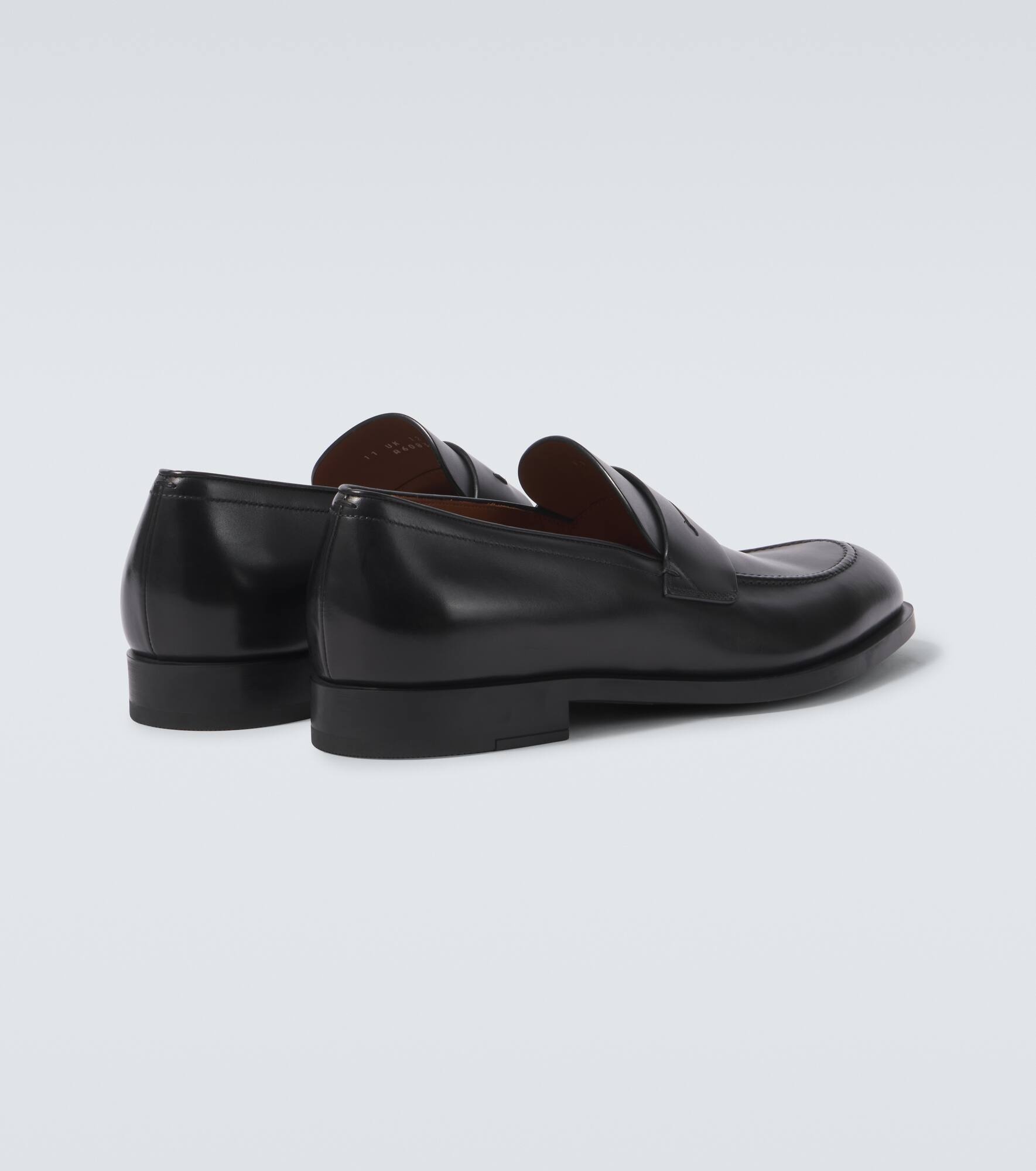Leather penny loafers - 6