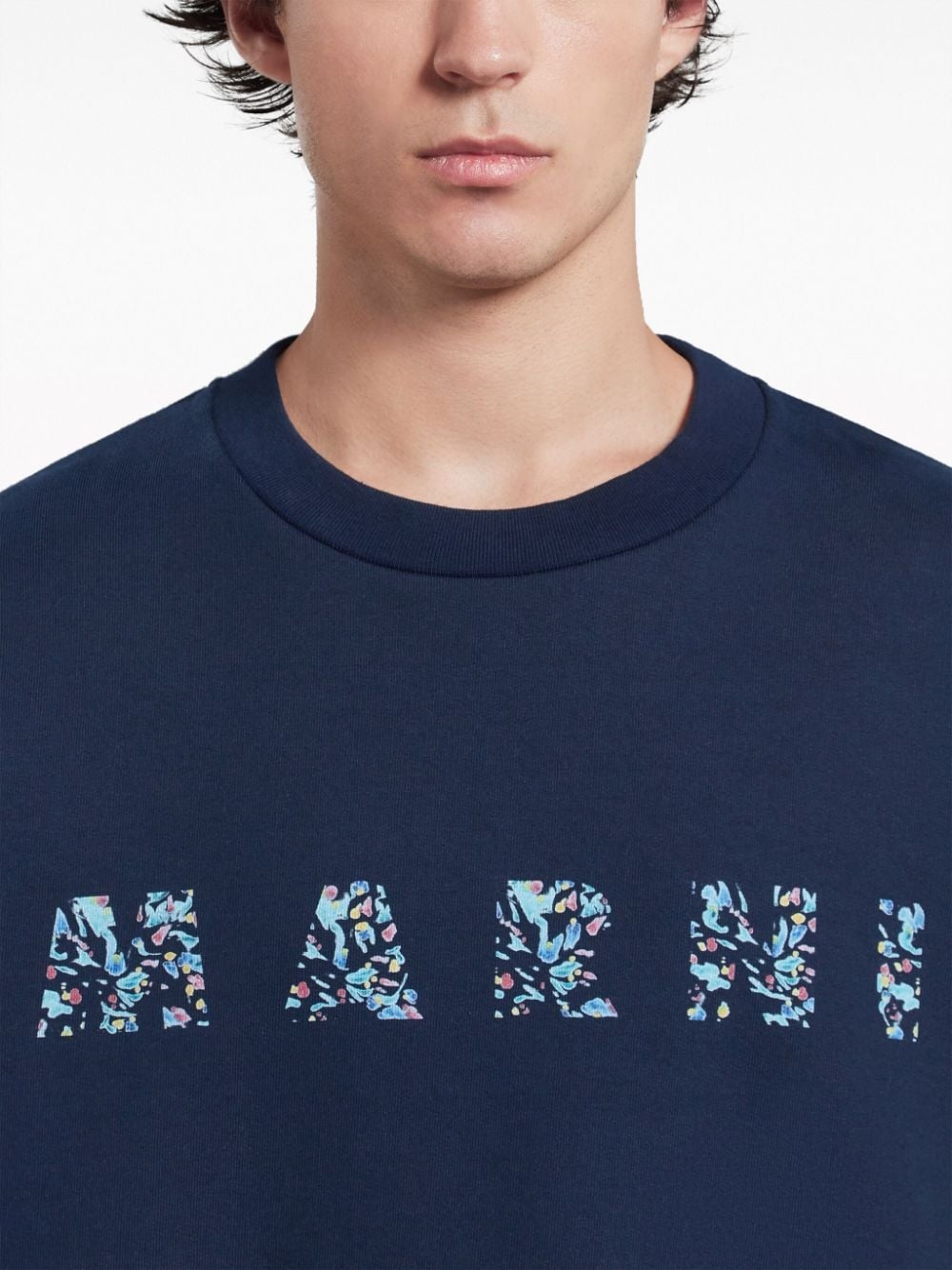 Marni logo-print cotton sweatshirt | REVERSIBLE