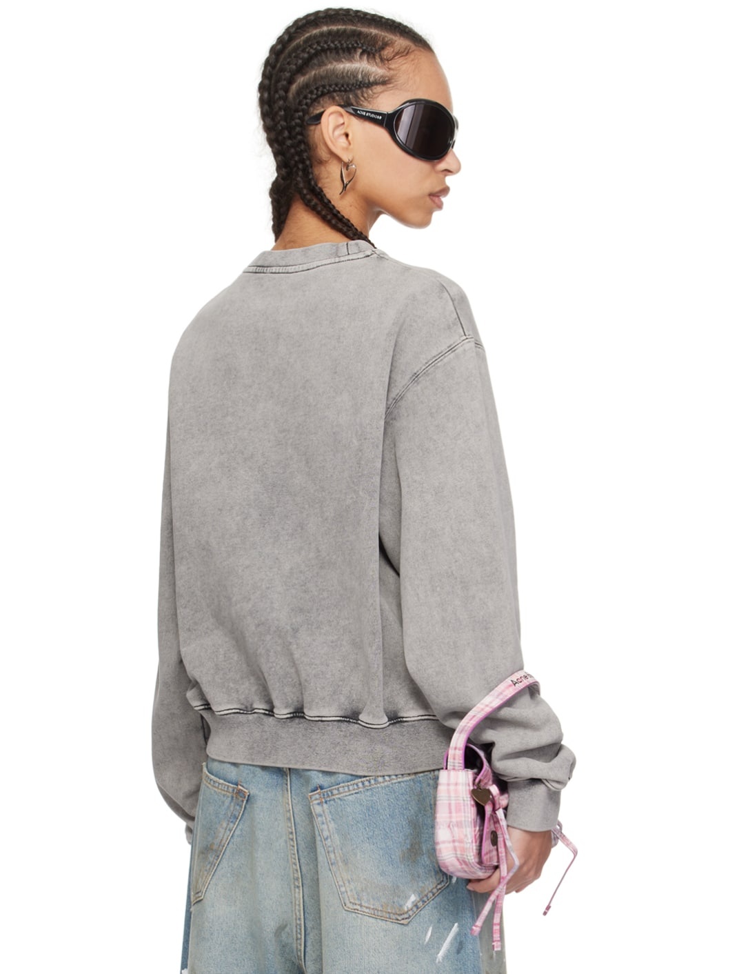Gray Blurred Sweatshirt - 3