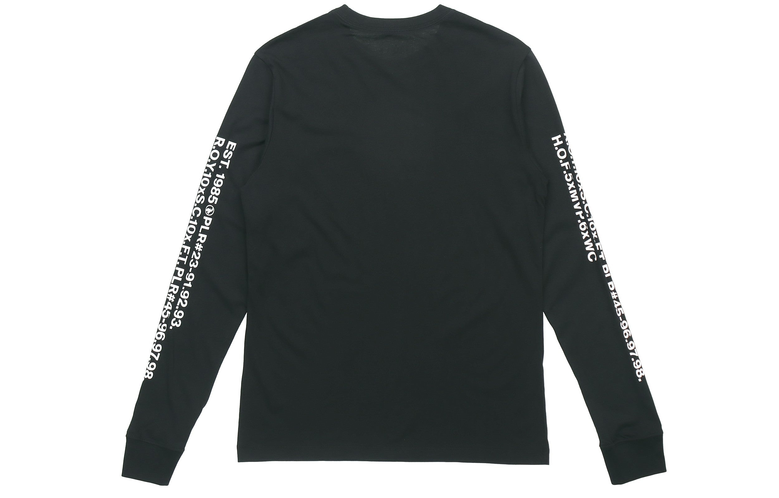 Air Jordan Embroidered Alphabet Printing Casual Sports Round Neck Long Sleeves Black DC6647-010 - 2
