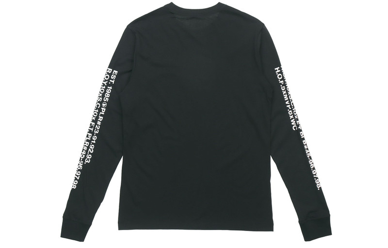 Jordan Air Jordan Embroidered Alphabet Printing Casual Sports Round Neck Long Sleeves Black DC6647-010 outlook