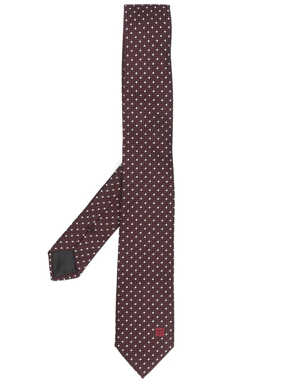 4G logo jacquard silk tie - 1