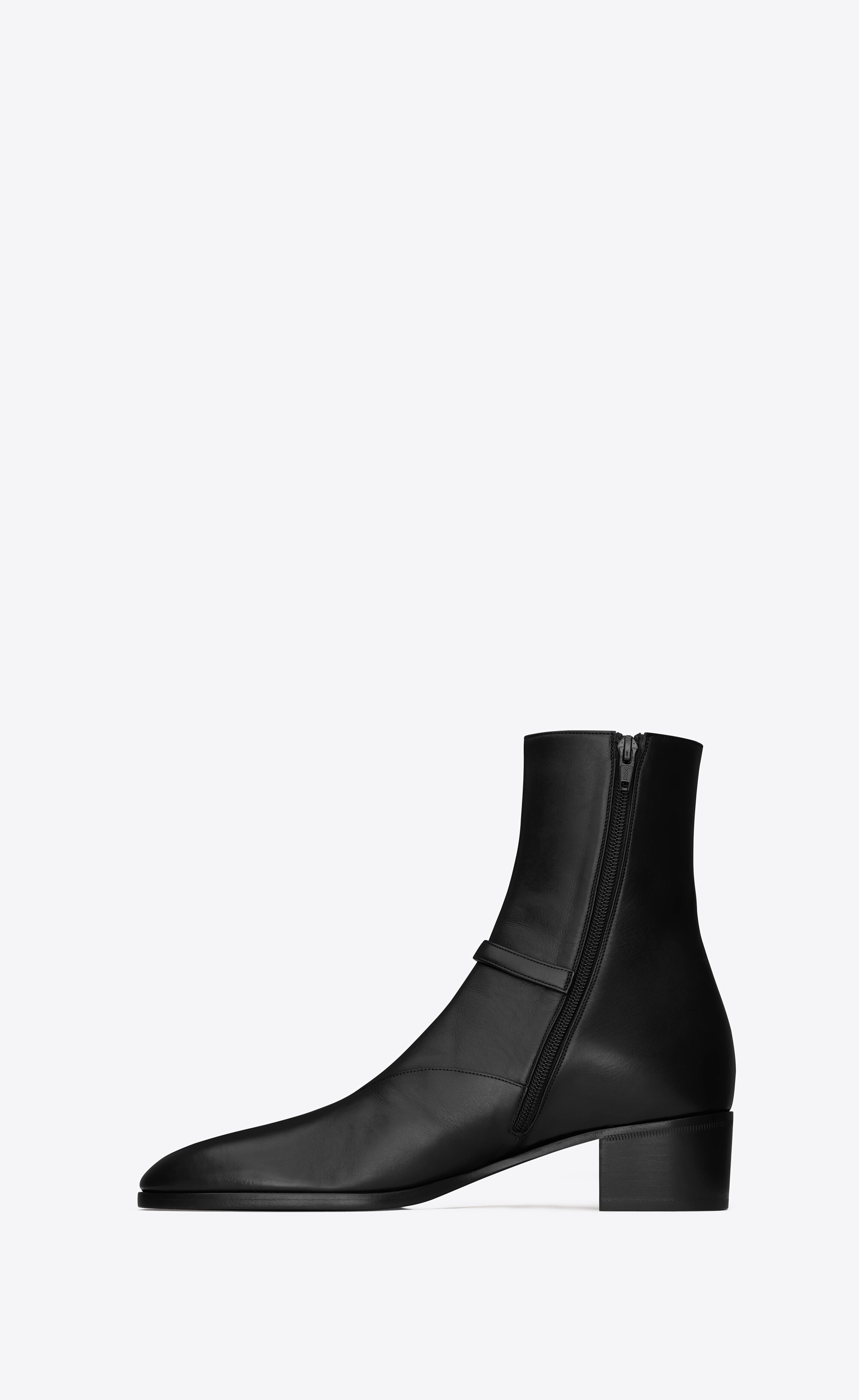 vlad zipped boots in smooth leather - 3