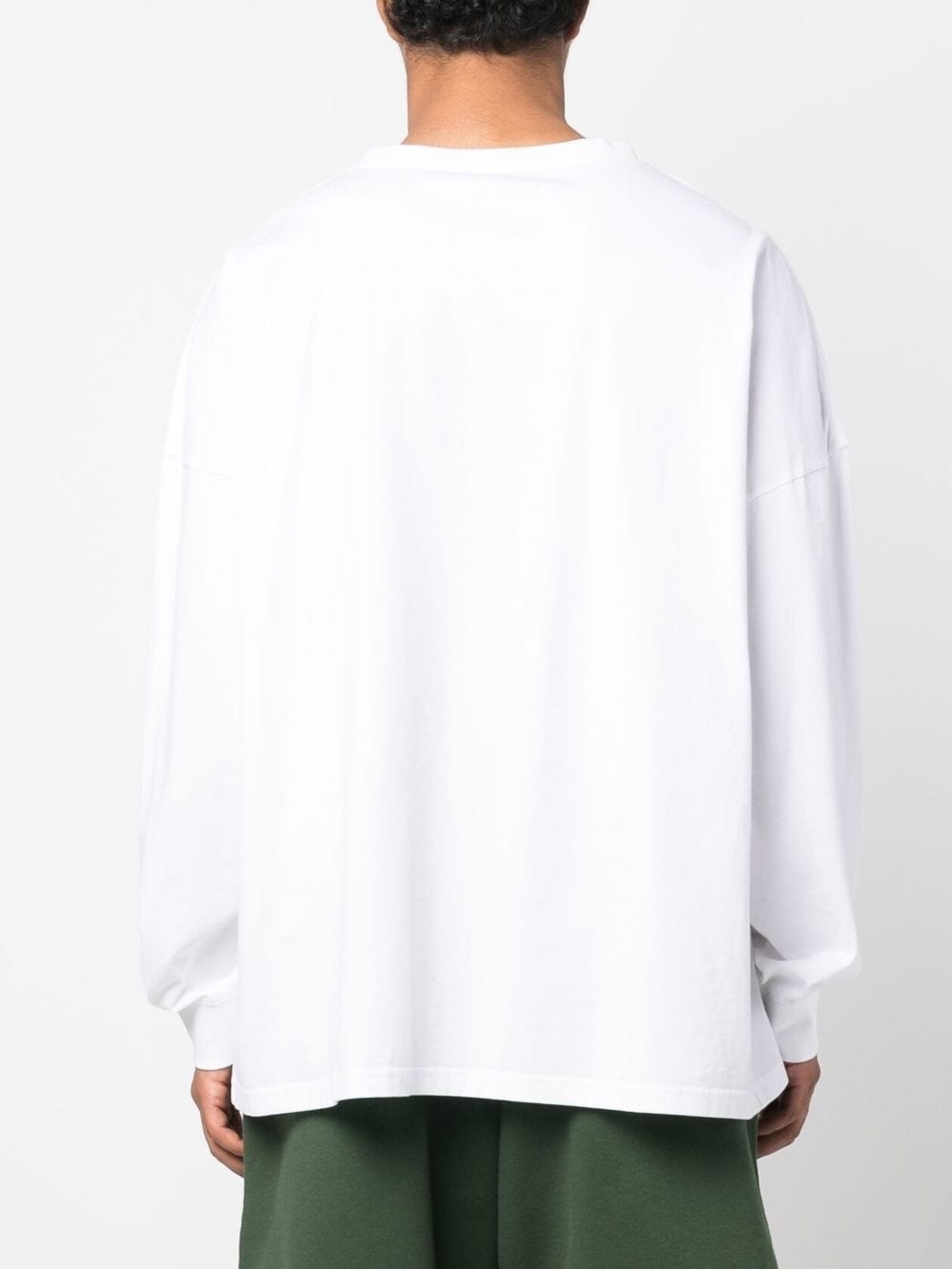 logo-print long-sleeve cotton T-shirt - 4