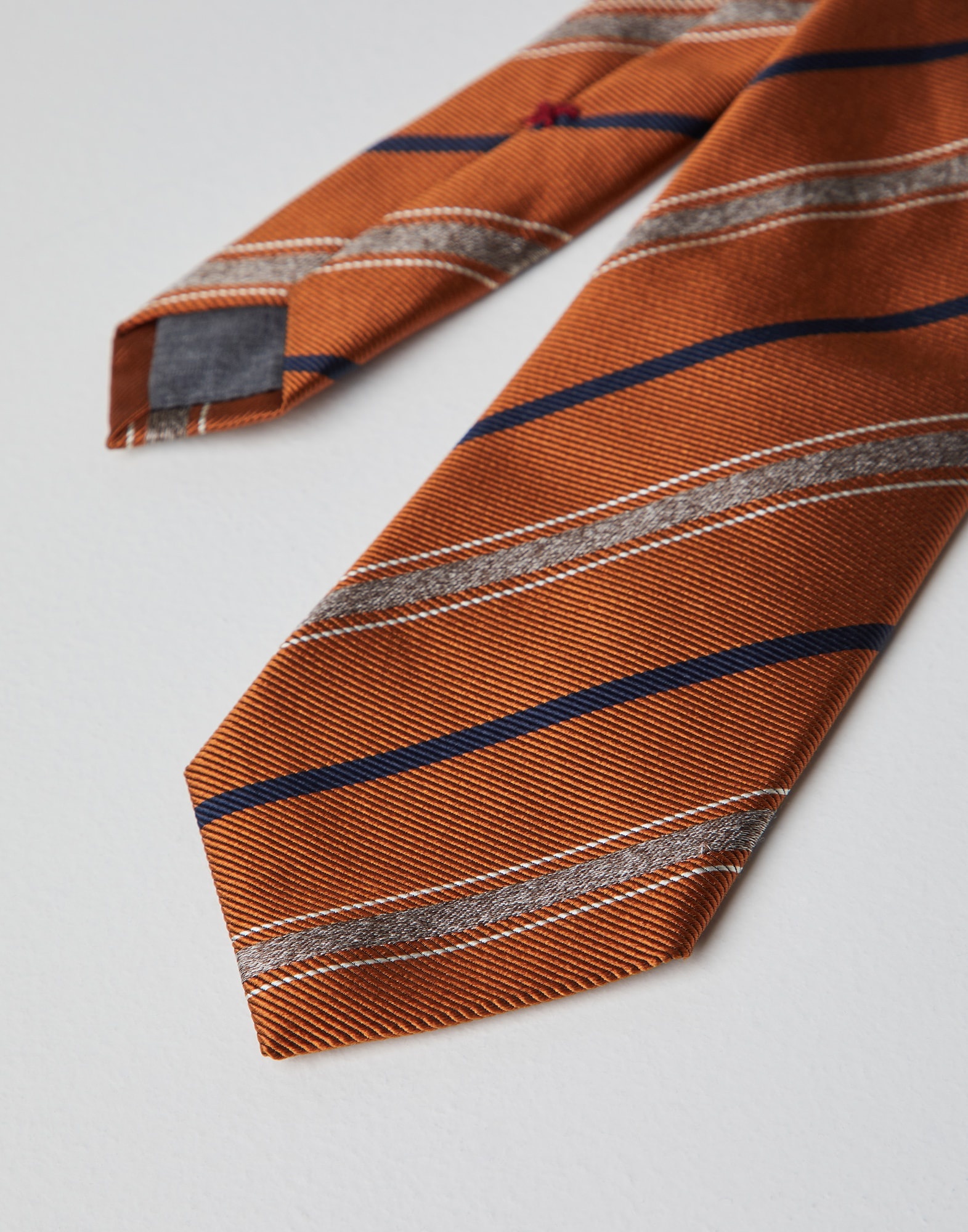 Silk textured stripe tie - 2