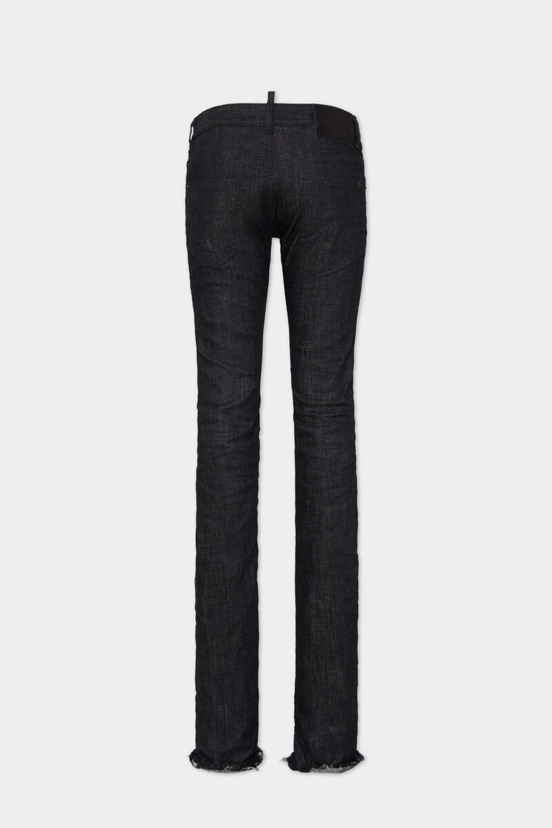 BLACK RINSE WASH BOOTCUT SHARPEI JEANS - 2