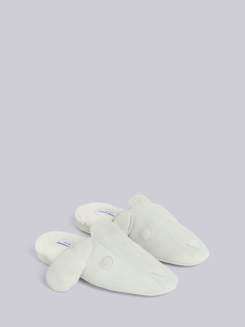 White Shearling and Suede Hector Slipper 3