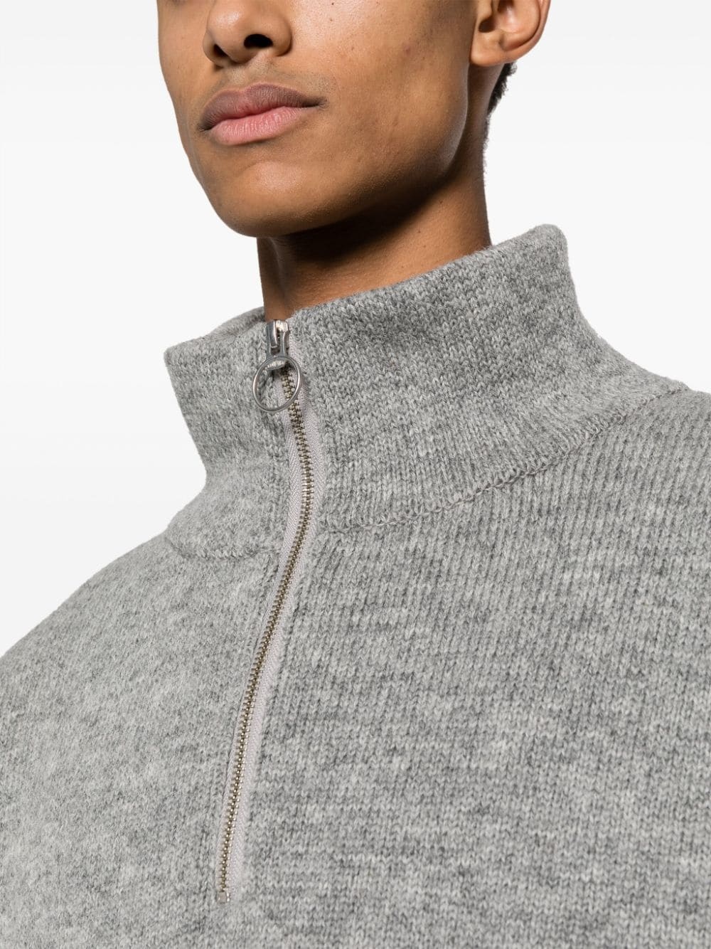 panelled wool jumper - 5