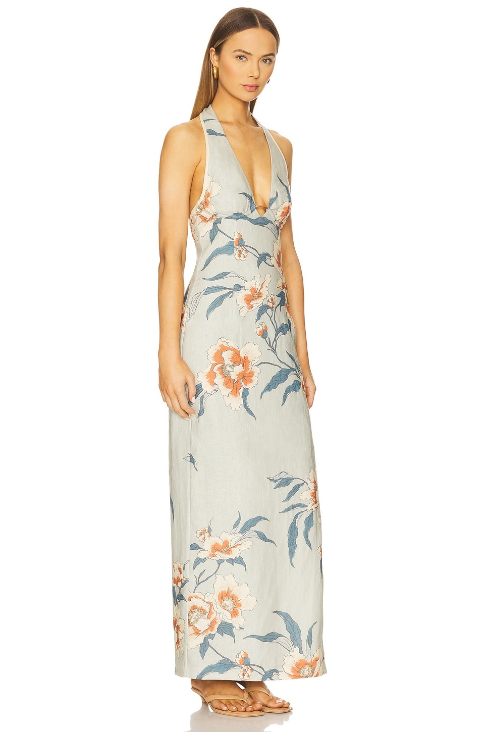 Roisin Halter Midi Dress - 2