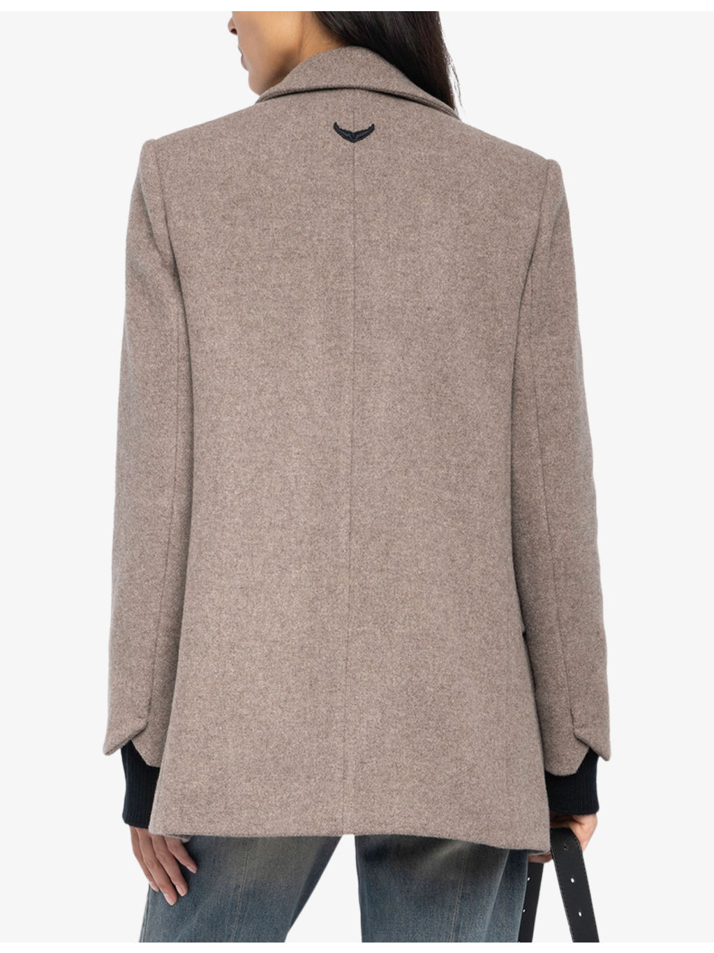 Double-Breasted Peak-Lapel Wool-Blend Coat - 4