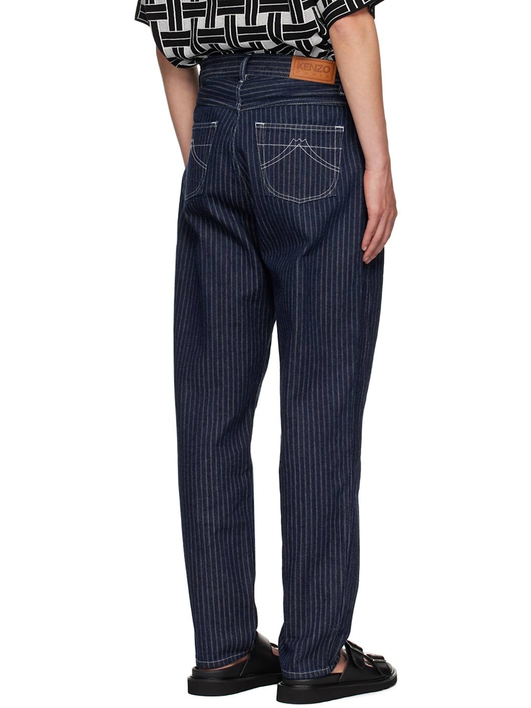 Blue Kenzo Paris Tapered Jeans - 3