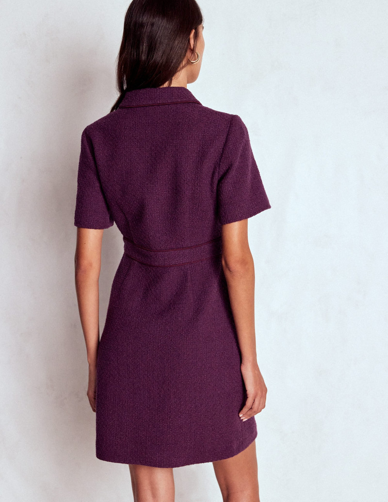 Eda Cotton Shift Dress-Plum Jam 4