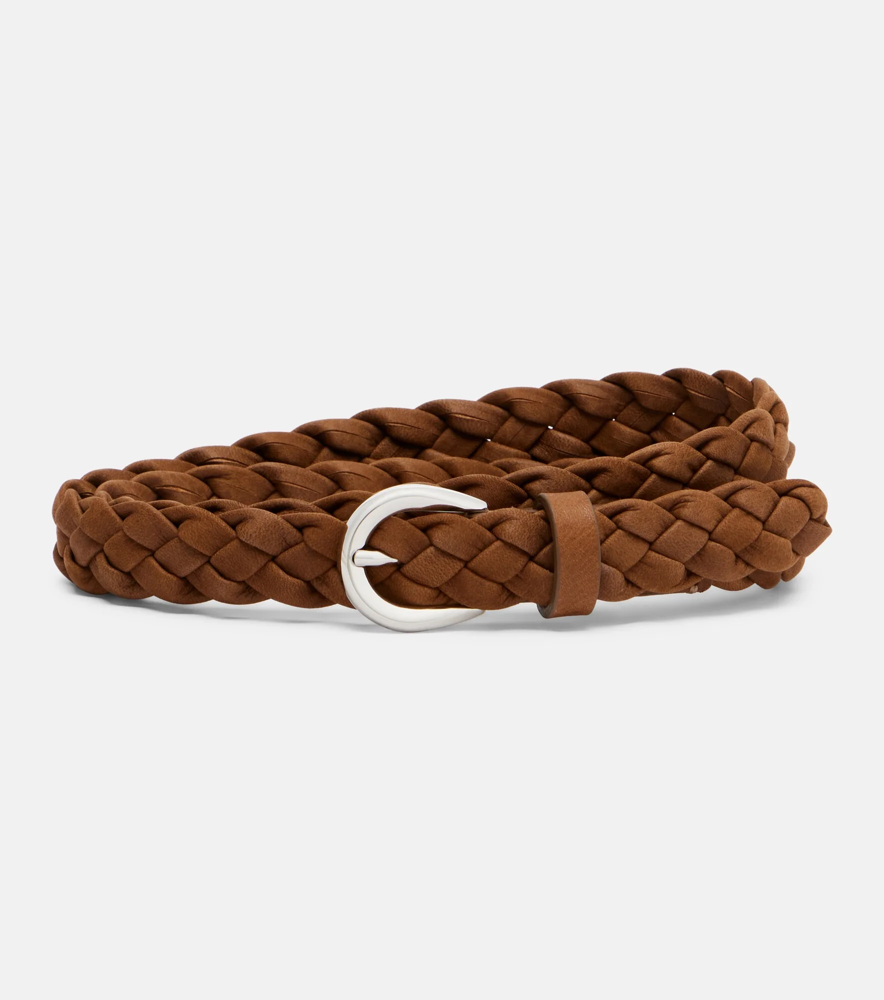 Priscilla braided leather belt - 1