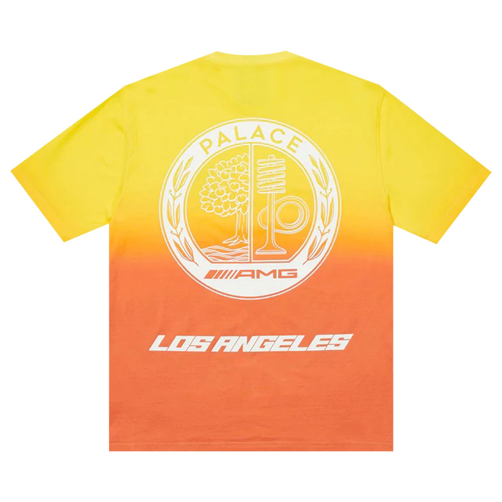 Palace x AMG 2.0 Los Angeles T-Shirt 'Yellow/Red' - 2