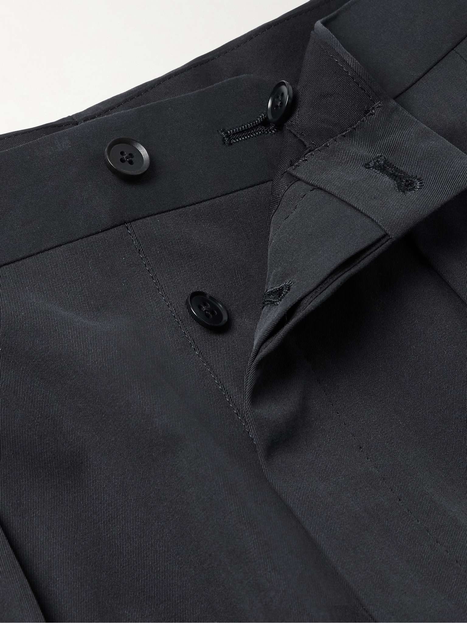 Straight-Leg Pleated Cotton-Gabardine Trousers - 6